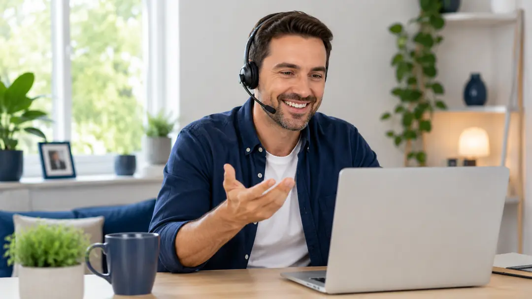 IntegrityTeks technician on a headset providing remote support